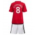 Manchester United Bruno Fernandes #8 Dětské Oblečení Domácí Dres 2023-24 Krátkým Rukávem (+ trenýrky)